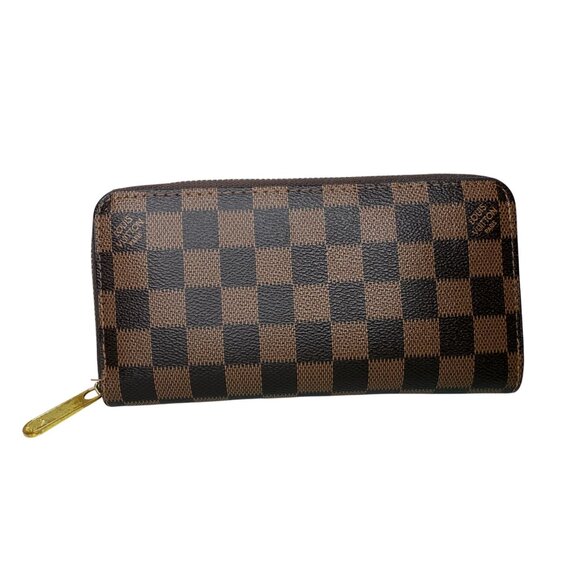 Louis Vuitton Damier Ebene Canvas Zippy Zip Around Long Wallet - Picture 2 of 6